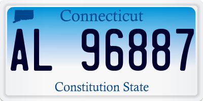 CT license plate AL96887