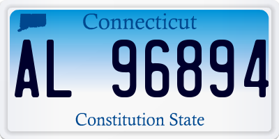 CT license plate AL96894