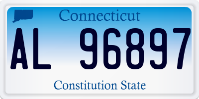 CT license plate AL96897