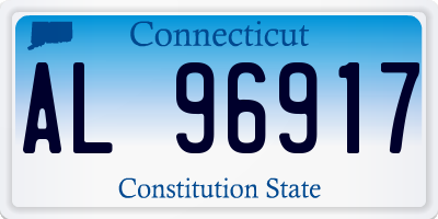 CT license plate AL96917