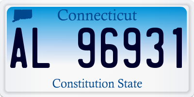CT license plate AL96931