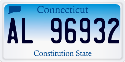 CT license plate AL96932