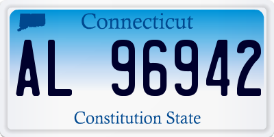 CT license plate AL96942