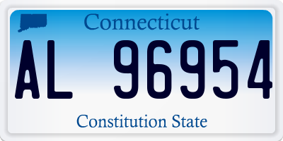 CT license plate AL96954