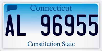 CT license plate AL96955