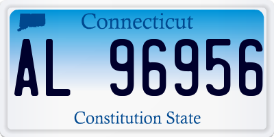 CT license plate AL96956
