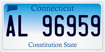CT license plate AL96959