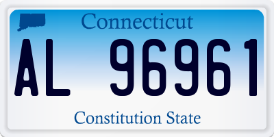 CT license plate AL96961