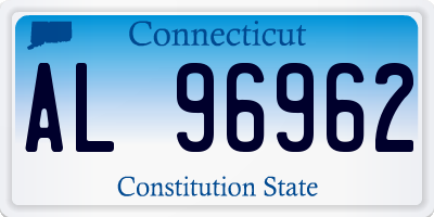 CT license plate AL96962