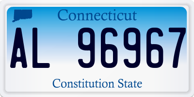 CT license plate AL96967
