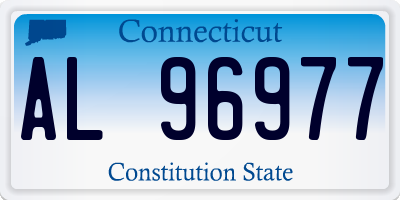 CT license plate AL96977