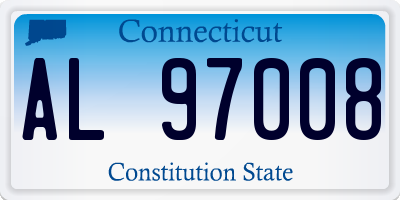 CT license plate AL97008