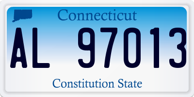 CT license plate AL97013
