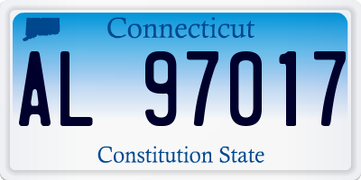 CT license plate AL97017