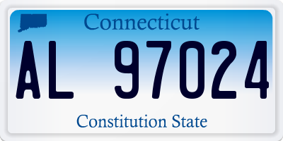 CT license plate AL97024