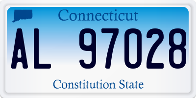 CT license plate AL97028