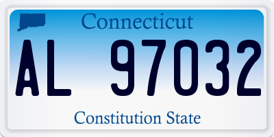 CT license plate AL97032