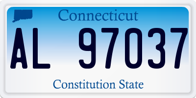 CT license plate AL97037