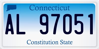 CT license plate AL97051