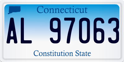 CT license plate AL97063