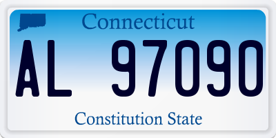 CT license plate AL97090