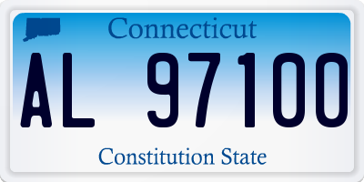 CT license plate AL97100