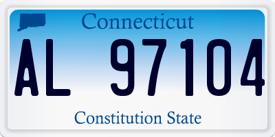 CT license plate AL97104