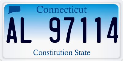 CT license plate AL97114