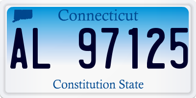 CT license plate AL97125