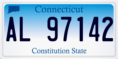 CT license plate AL97142