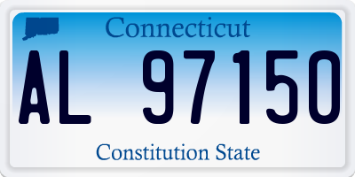 CT license plate AL97150