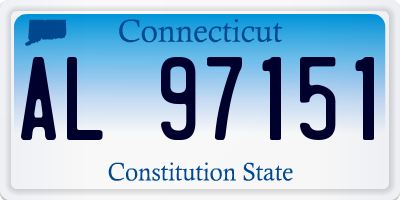 CT license plate AL97151