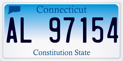 CT license plate AL97154