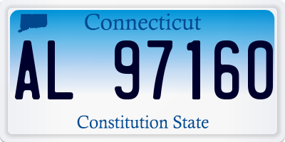 CT license plate AL97160