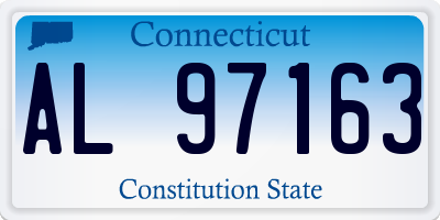CT license plate AL97163