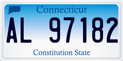 CT license plate AL97182