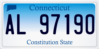 CT license plate AL97190