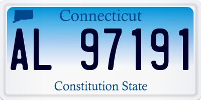 CT license plate AL97191