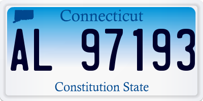 CT license plate AL97193