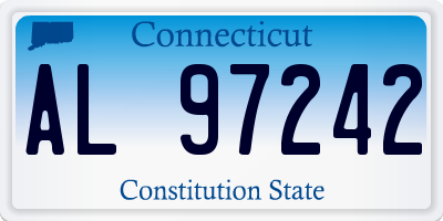 CT license plate AL97242