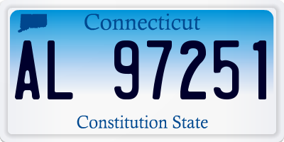 CT license plate AL97251