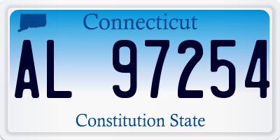 CT license plate AL97254