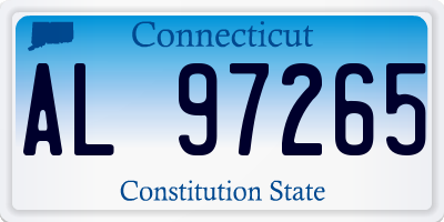 CT license plate AL97265