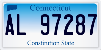 CT license plate AL97287
