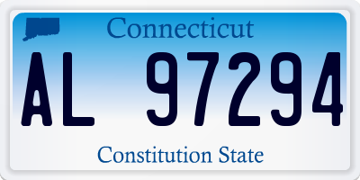 CT license plate AL97294