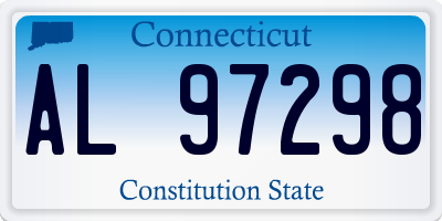 CT license plate AL97298