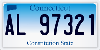 CT license plate AL97321