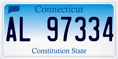 CT license plate AL97334