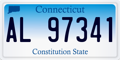 CT license plate AL97341