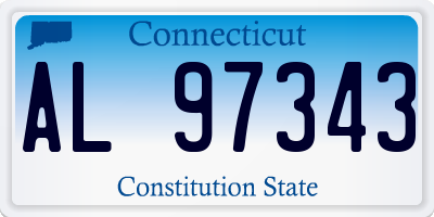 CT license plate AL97343